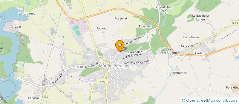 localisation de l'entreprise MONSIEUR RONAN CANVAROUE  GUERLEDAN