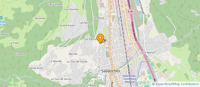 localisation de l'entreprise MONSIEUR RONAN CAPITAINE  SALLANCHES