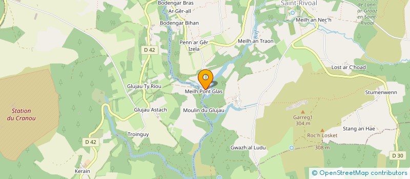 localisation de l'entreprise MONSIEUR RONAN CARAES  SAINT-RIVOAL