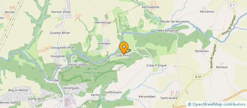 localisation de l'entreprise MONSIEUR RONAN CASTREC  ERGUE GABERIC