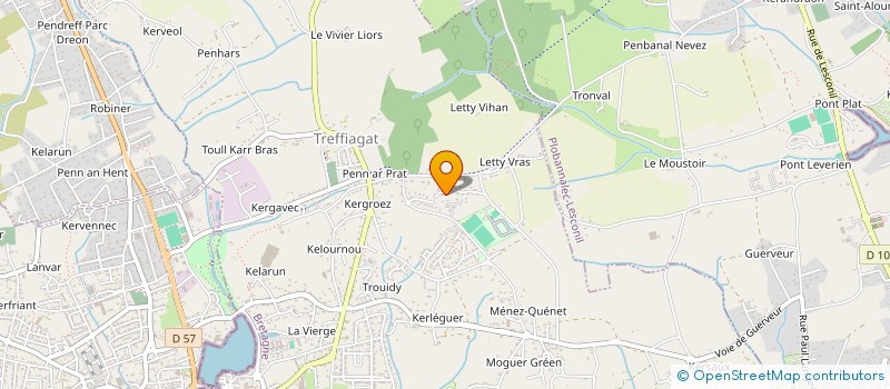 localisation de l'entreprise MONSIEUR RONAN COIC  TREFFIAGAT