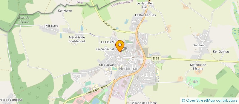 localisation de l'entreprise MONSIEUR RONAN DANAIS à HERBIGNAC