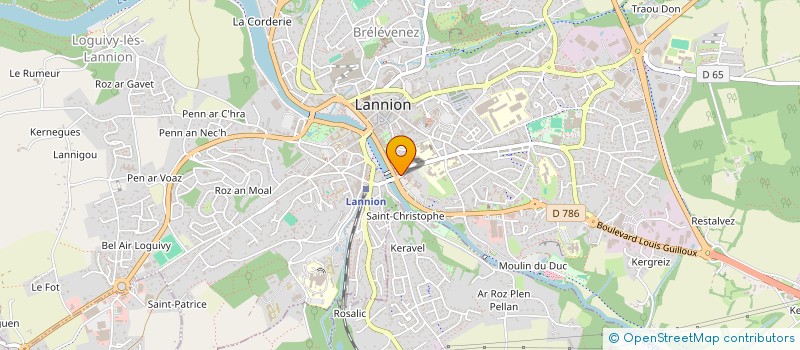 localisation de l'entreprise MONSIEUR RONAN DELVALLE à LANNION