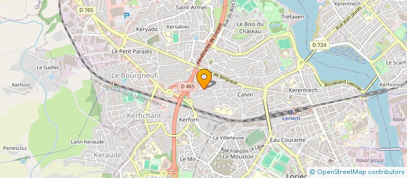 localisation de l'entreprise MONSIEUR RONAN DUBOIS  LORIENT