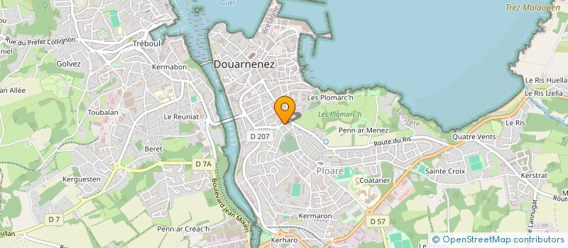 localisation de l'entreprise MONSIEUR RONAN ETRILLARD à DOUARNENEZ