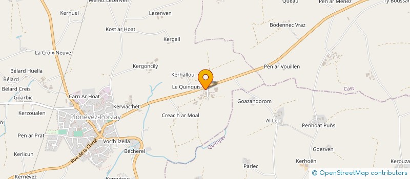localisation de l'entreprise MONSIEUR RONAN EZEL  PLONEVEZ-PORZAY