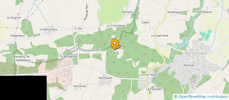 localisation de l'entreprise MONSIEUR RONAN FRAVAL DE COATPARQUET  MONTERBLANC