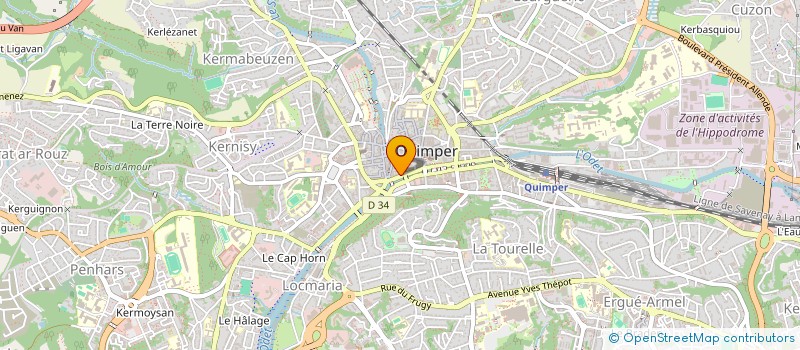 localisation de l'entreprise MONSIEUR RONAN GARET à QUIMPER