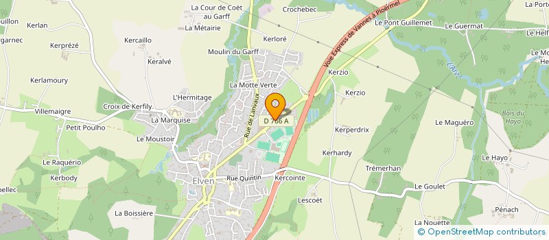 localisation de l'entreprise MONSIEUR RONAN GAUDRY  ELVEN