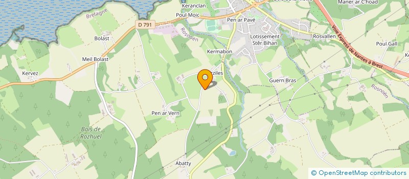 localisation de l'entreprise MONSIEUR RONAN GOASGUEN à ROSNOEN