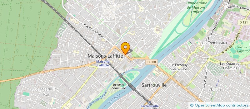 localisation de l'entreprise MONSIEUR RONAN GUEGUEN  MAISONS-LAFFITTE