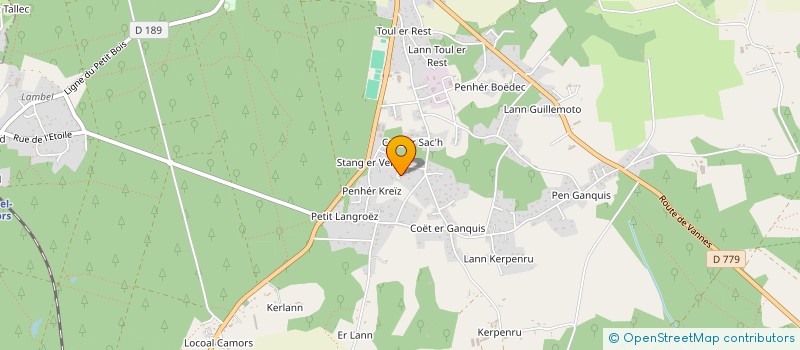 localisation de l'entreprise MONSIEUR RONAN GUEHENNEC  CAMORS