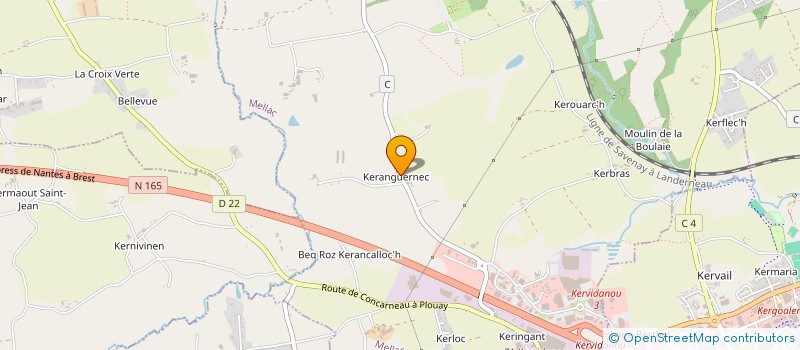 localisation de l'entreprise MONSIEUR RONAN GUICHAOUA  MELLAC