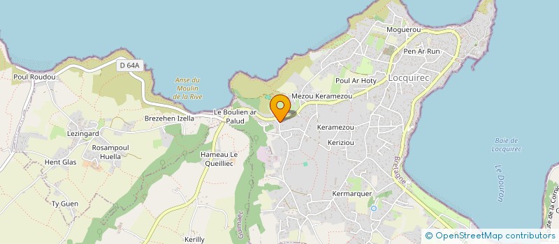 localisation de l'entreprise MONSIEUR RONAN HUITOREL  LOCQUIREC