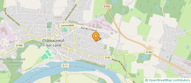 localisation de l'entreprise MONSIEUR RONAN JACQUART à CHATEAUNEUF-SUR-LOIRE