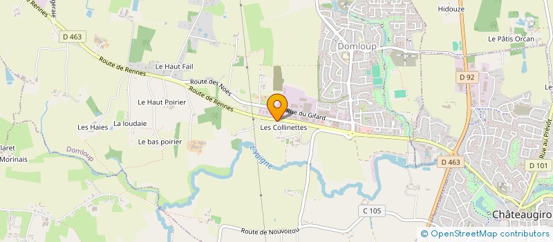 localisation de l'entreprise MONSIEUR RONAN JALU  DOMLOUP