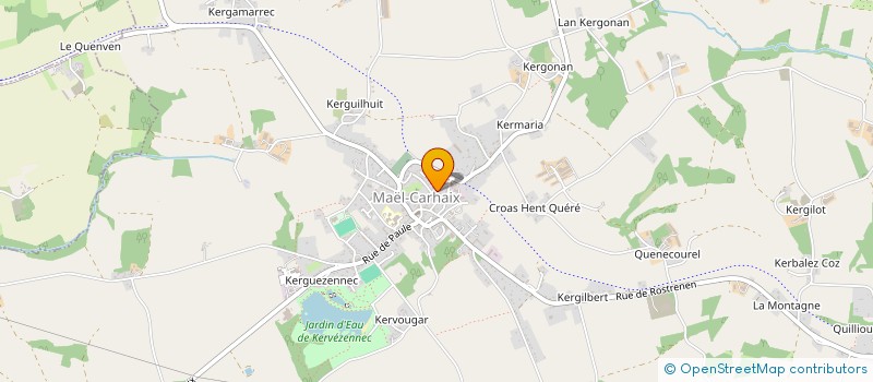 localisation de l'entreprise MONSIEUR RONAN JEZEGOU  MAEL-CARHAIX