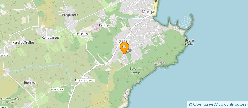 localisation de l'entreprise MONSIEUR RONAN LE BRIS  CROZON