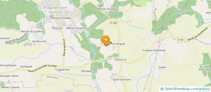 localisation de l'entreprise MONSIEUR RONAN LE DOARE  PLOGASTEL-SAINT-GERMAIN
