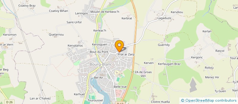 localisation de l'entreprise MONSIEUR RONAN LE GALL  BOURG-BLANC