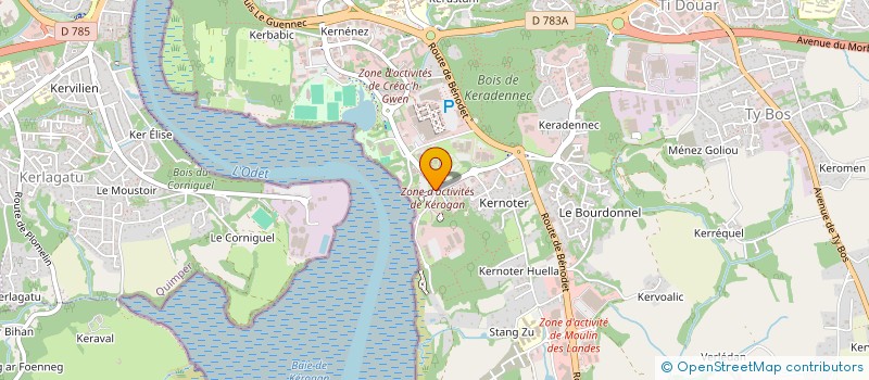 localisation de l'entreprise MONSIEUR RONAN LE GRAND à BRIEC