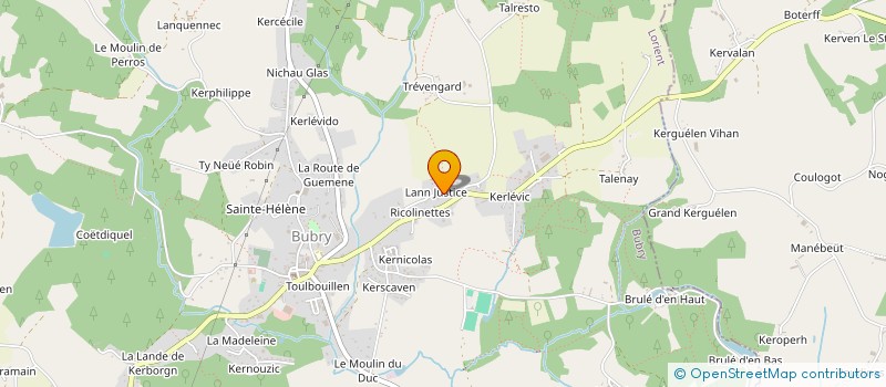 localisation de l'entreprise MONSIEUR RONAN LE MARRE  BUBRY