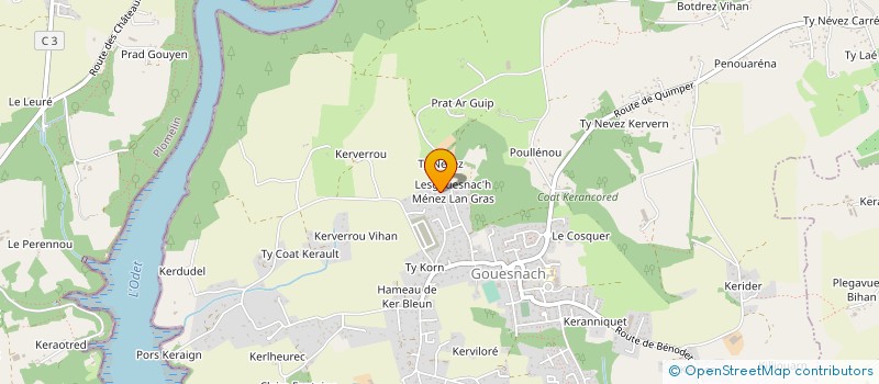 localisation de l'entreprise MONSIEUR RONAN LE POUPON  GOUESNACH