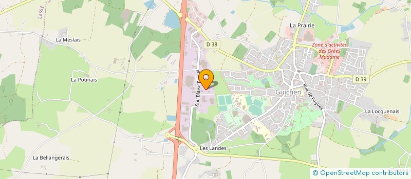 localisation de l'entreprise MONSIEUR RONAN LEBRETON  GUICHEN