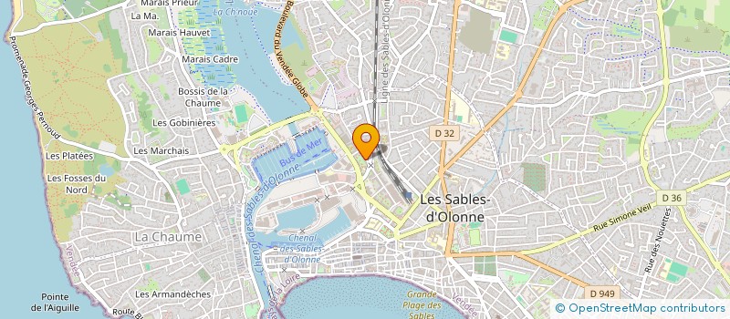 localisation de l'entreprise MONSIEUR RONAN LEHEBEL à LES SABLES D'OLONNE