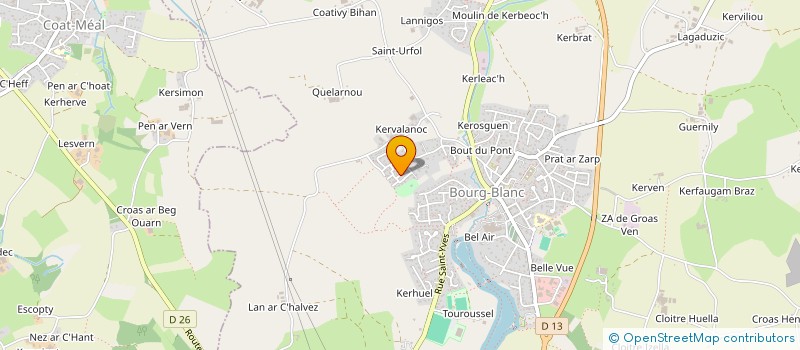 localisation de l'entreprise MONSIEUR RONAN LOAEC  PLOUVIEN