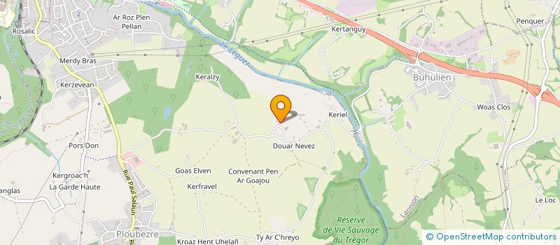 localisation de l'entreprise MONSIEUR RONAN LOZAHIC  PLOUBEZRE