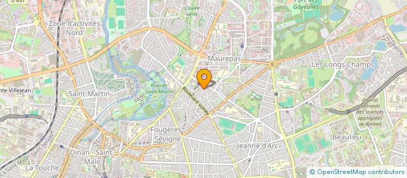 localisation de l'entreprise MONSIEUR RONAN LOZARC'H à RENNES