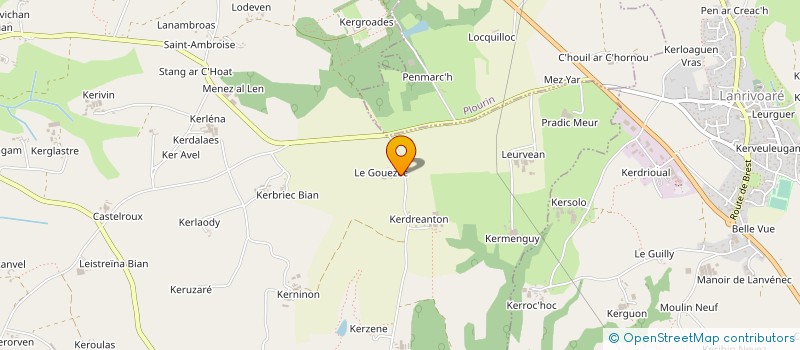 localisation de l'entreprise MONSIEUR RONAN LUCAS  BRELES