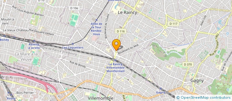 localisation de l'entreprise MONSIEUR RONAN MADIOT  LE RAINCY