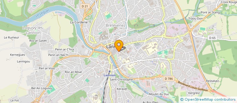 localisation de l'entreprise MONSIEUR RONAN MOREAU à LANNION