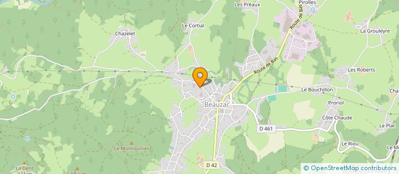 localisation de l'entreprise MONSIEUR RONAN MORO  BEAUZAC