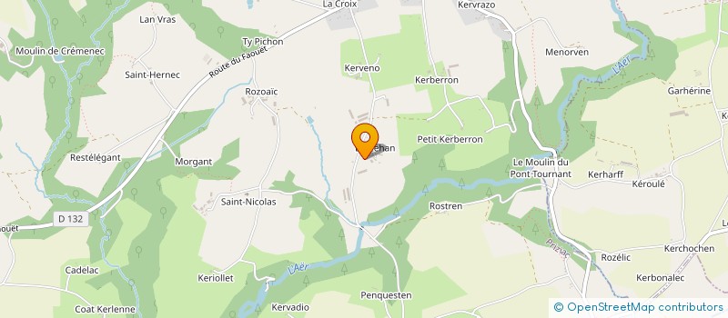 localisation de l'entreprise MONSIEUR RONAN NENEZ  PRIZIAC