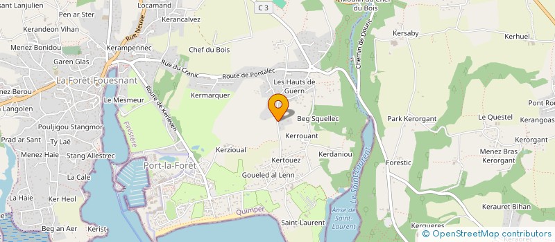 localisation de l'entreprise MONSIEUR RONAN PARQUER à LA FORET-FOUESNANT