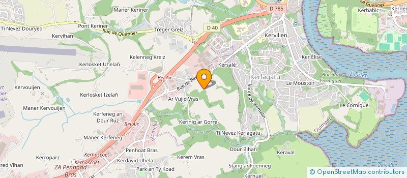 localisation de l'entreprise MONSIEUR RONAN PLOUZENNEC  PLUGUFFAN