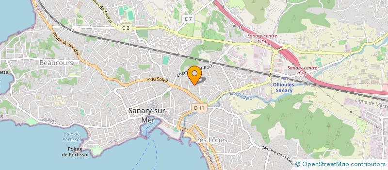 localisation de l'entreprise MONSIEUR RONAN REDON à SANARY-SUR-MER