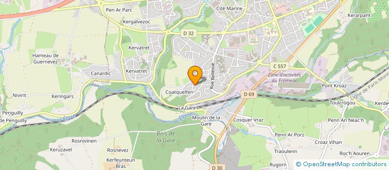 localisation de l'entreprise MONSIEUR RONAN RIOU à LANDIVISIAU