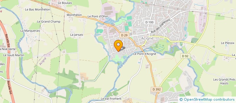 localisation de l'entreprise MONSIEUR RONAN SAULEAU à ACIGNE