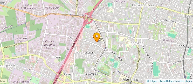 localisation de l'entreprise MONSIEUR RONAN SERIN  MERIGNAC