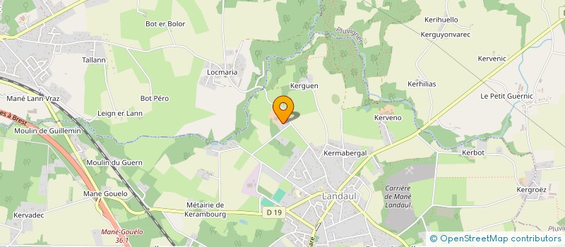 localisation de l'entreprise MONSIEUR RONAN THOURET  LANDAUL