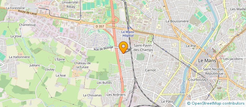 localisation de l'entreprise MONSIEUR RONAN TOULHOAT à LE MANS