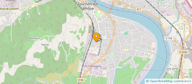 localisation de l'entreprise MONSIEUR RONAN VEROT à TOURNON-SUR-RHONE