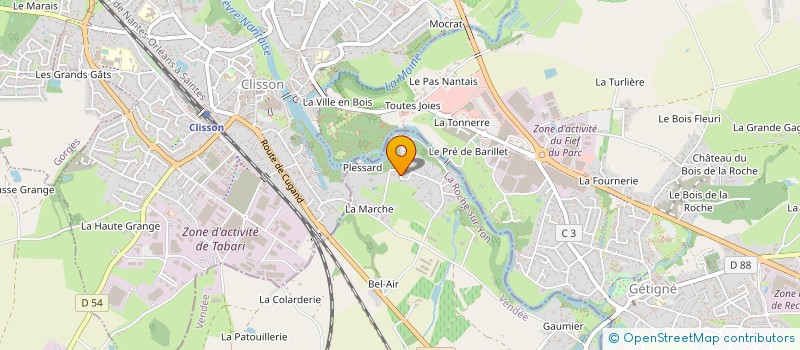 localisation de l'entreprise MONSIEUR RONAN VINAY  CUGAND