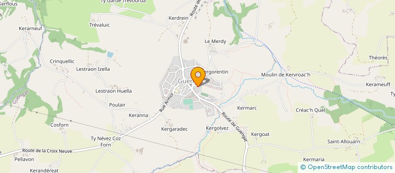 localisation de l'entreprise MONSIEUR RONAN YANNIC  GUENGAT