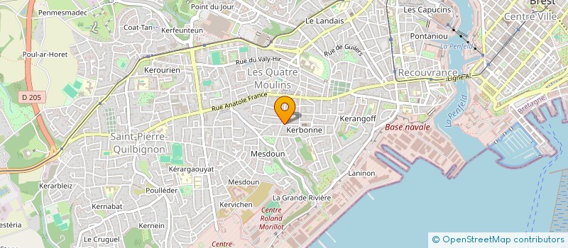 localisation de l'entreprise MONSIEUR RONAN YAOUANCQ à BREST