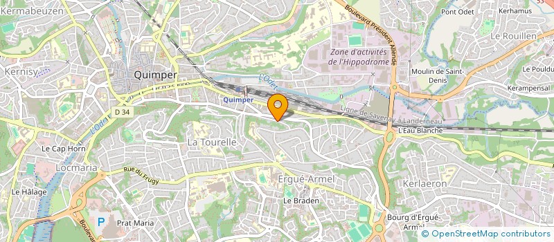 localisation de l'entreprise MONSIEUR RONAN YHUEL à QUIMPER